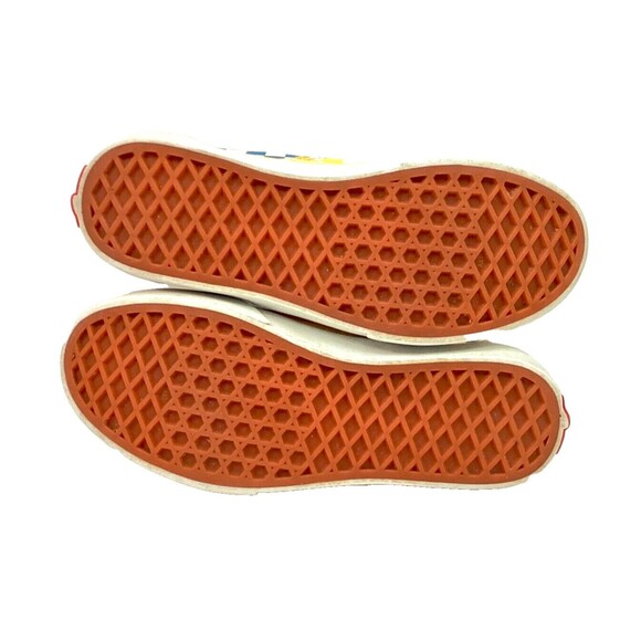 Vans OTW - Youth Size 4 - Yellow/Blue/Red Checkered - Low Skate Shoes - 508731 - Picture 6 of 9